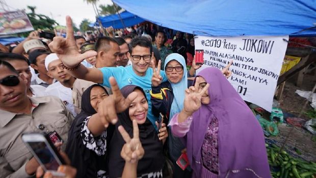 Sandiaga Diusir saat Kampanye di Pasar, Pedagang: Pulanglah!!!