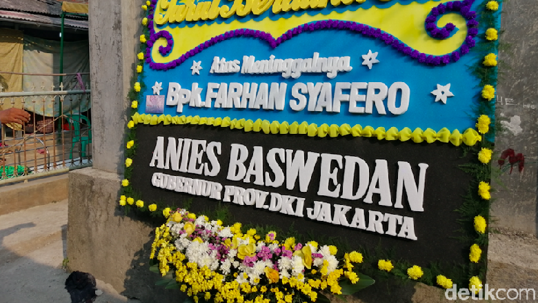 Anies Kirim Bunga Duka Cita ke Farhan Syahfero Korban Tewas Rusuh 22 Mei