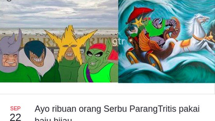 Warganet Ajak Ribuan Orang Serbu Parangtritis Pakai Baju Hijau, Tantang Nyi RoroKidul