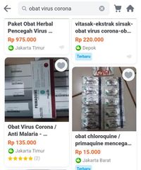 Jangan Diborong! Chloroquine untuk Obat Corona adalah Obat Keras