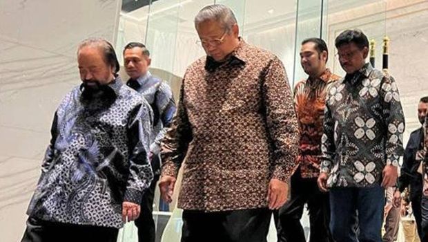 SBY dan AHY Bertemu Surya Paloh Semalam, Bahas Apa?