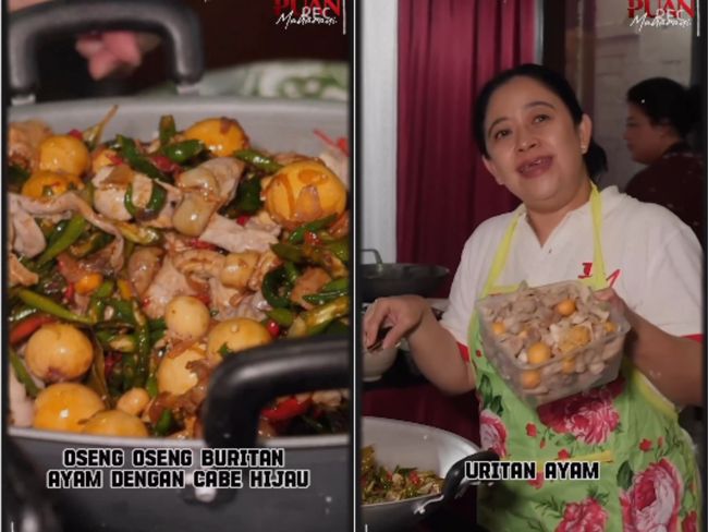 Puan Memasak Makan Siang Para Relawan di Solo, Keahlian Ngulek Sambel tuai pujian