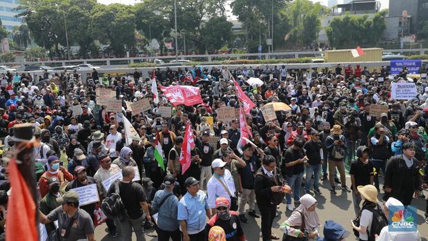Jauhi Jalan Ini! Besok Buruh Demo Besar-besaran-Kepung Istana Prabowo 