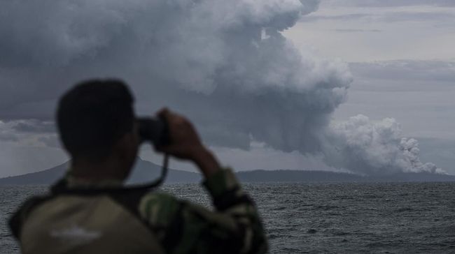 Sejak Minggu Gunung Anak Krakatau Alami 46 Kegempaan Letusan