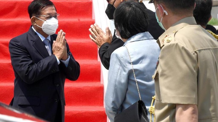 Wow! Bos Junta Myanmar Mendarat di Jakarta, Hadiri KTT ASEAN