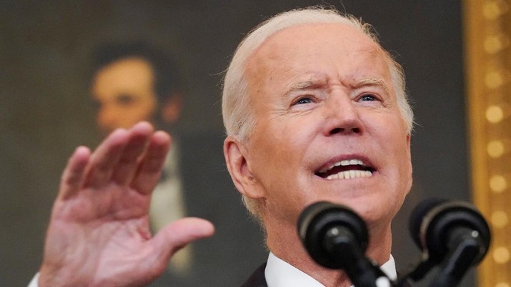 Biden Jengkel ke Warga AS Mangkir Vaksin, Ekonomi Sulit Pulih