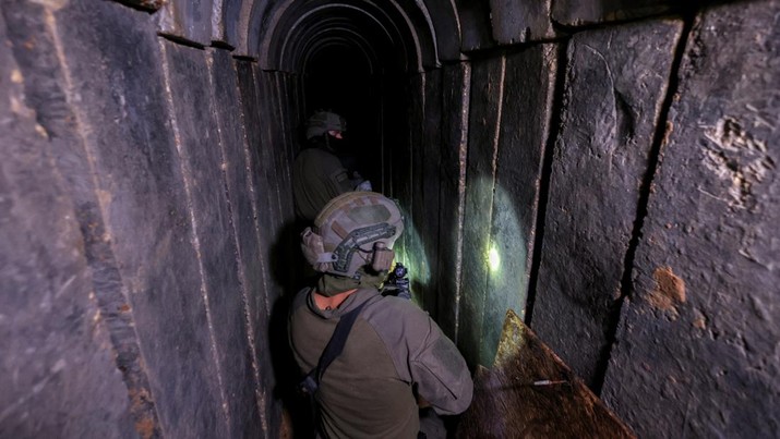 update-gaza-israel-banjiri-terowongan-hamas-dengan-air-laut