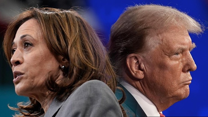Sengit! Kamala Harris Pepet Donald Trump, Elektabilitas Melejit