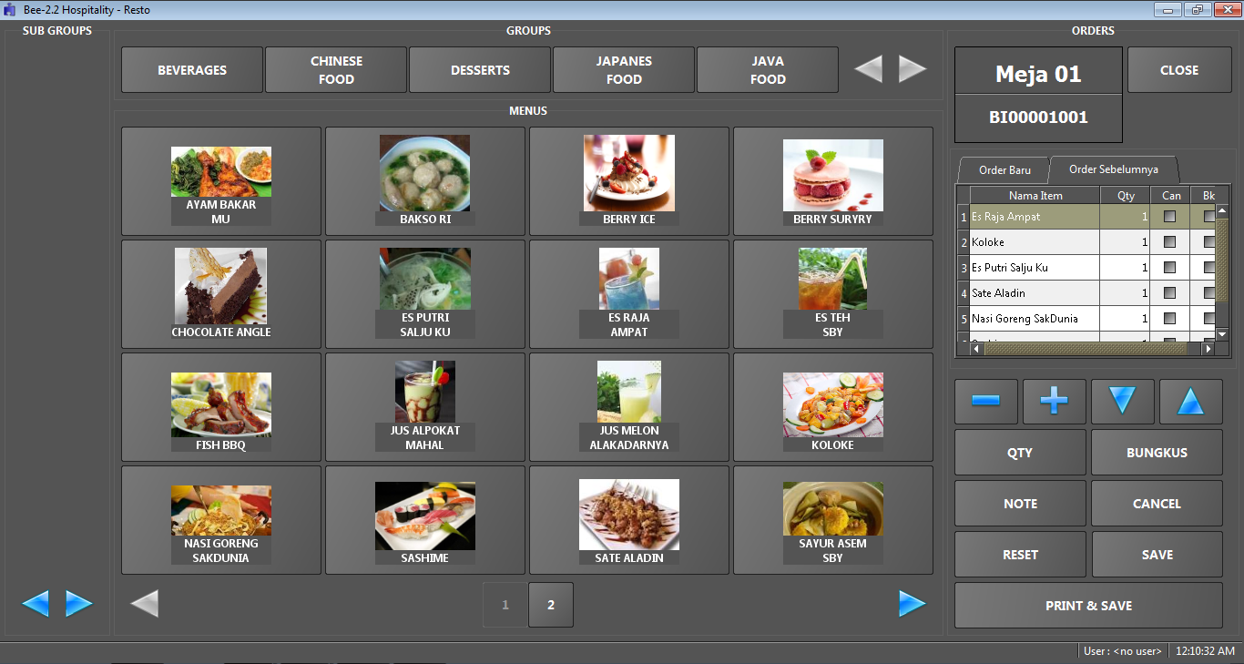 &#91;ASK&#93; VB.net Aplikasi Desktop Rumah Makan dengan Touchscreen