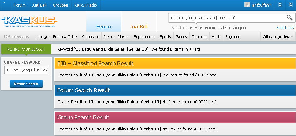 13 Lagu yang Bikin Galau &#91;Serba 13&#93;