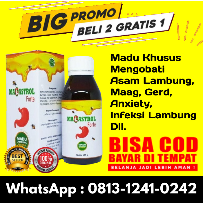 MAGASTROL FORTE Solusi Maag dan Asam Lambung Kemasan MADU SEHAT LAMBUNG