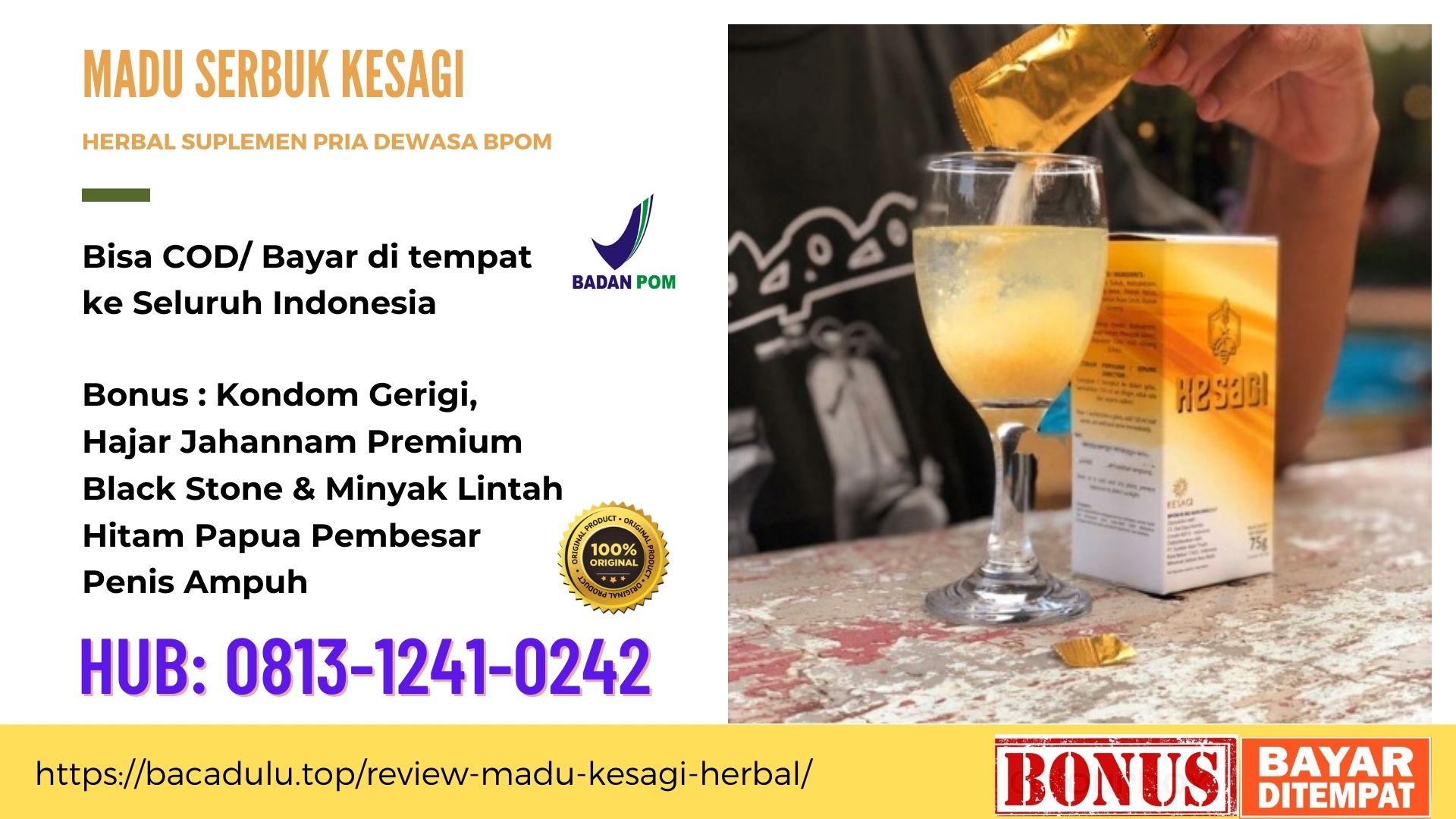 Agen Kesagi Sidoarjo Hub: 0813-1241-0242-COD