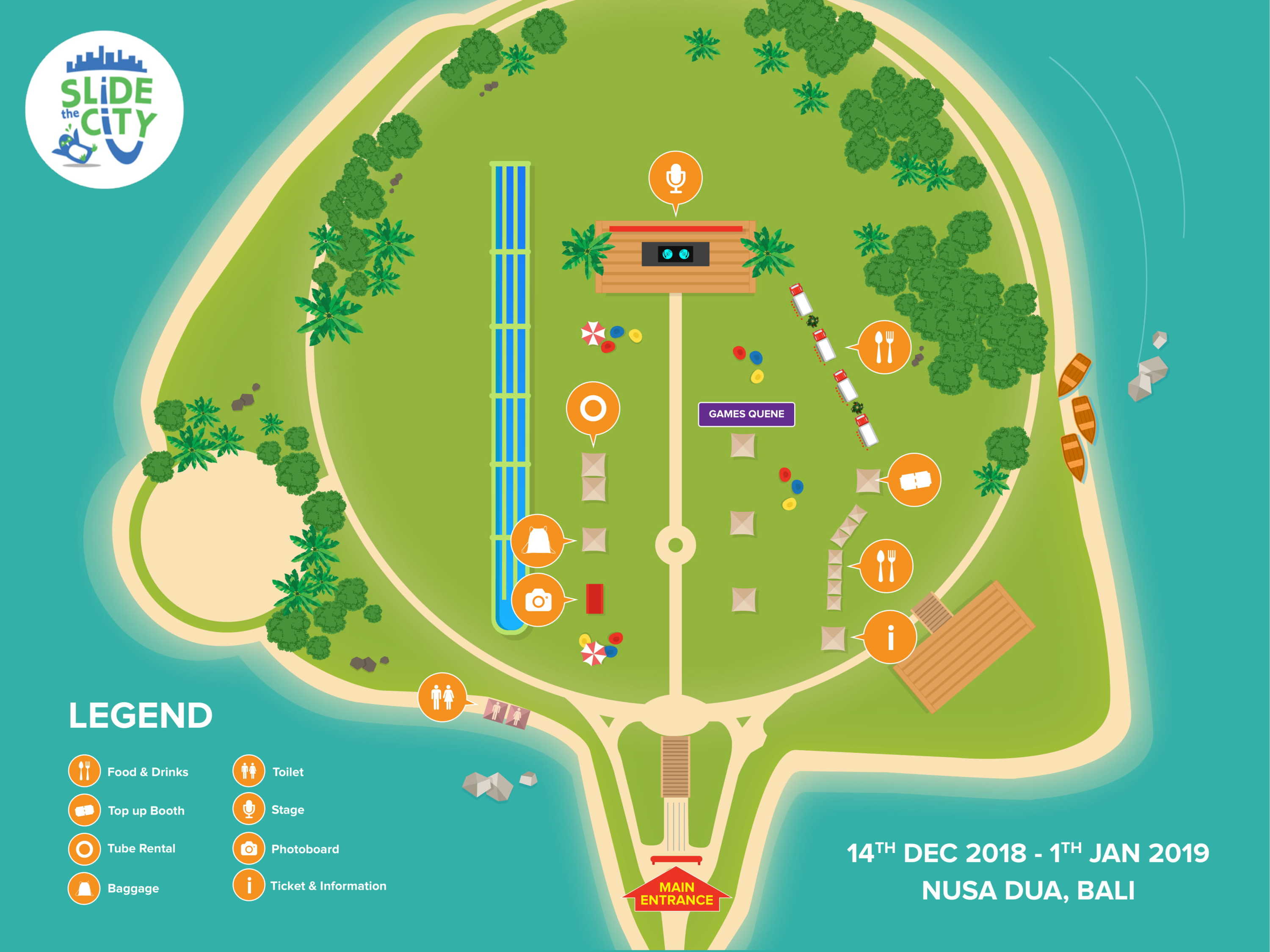 Liburan Akhir Tahun Di Slide The City Nusa Dua