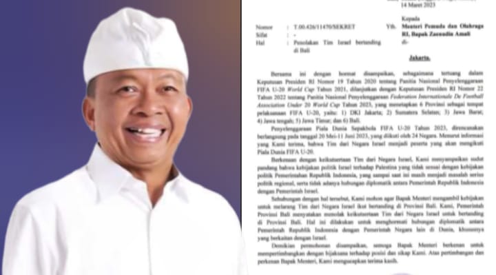 Jokowi: Stop Campur Politik dan Olahraga, Koster Tolak Timnas Israel U-20