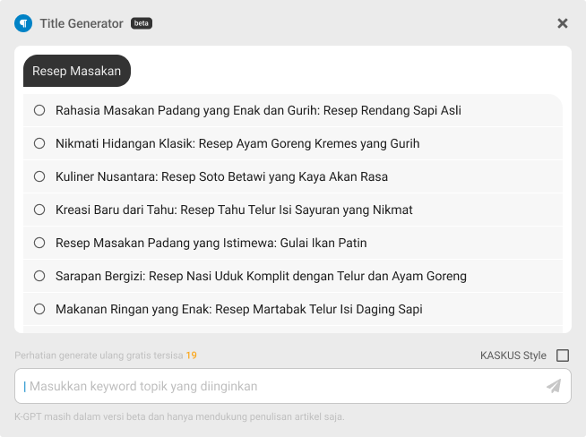 Apa itu Kaskus GPT, Mari Sedikit Kita Review 