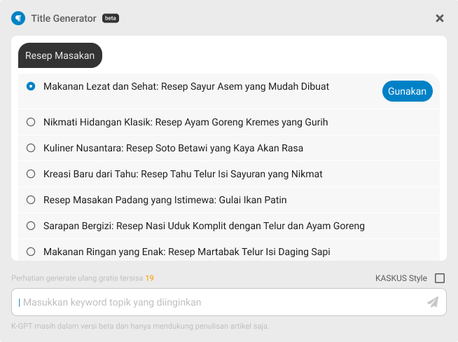 Apa itu Kaskus GPT, Mari Sedikit Kita Review 