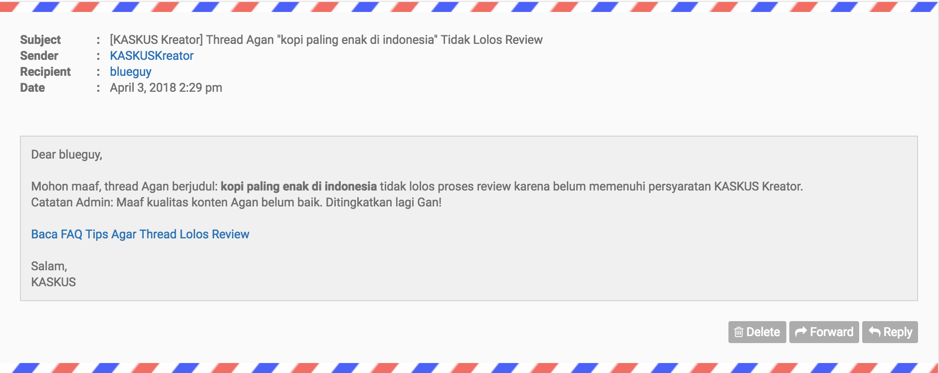 Mengenal Tulisan Thread Pada KASKUS Kreator