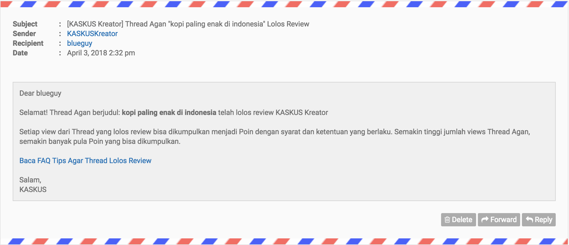 Mengenal Tulisan Thread Pada KASKUS Kreator