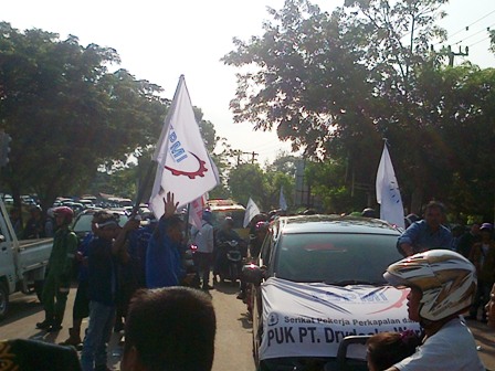 Laporan Demo Buruh dari kota Agan !!