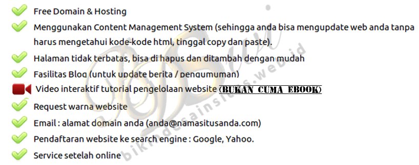 Jasa Pembuatan Website DG VIDEO TUTORIAL BUKAN EBOOK