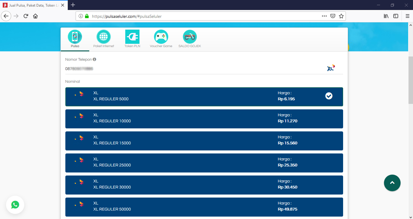 Cara Beli Pulsa Seceara Online via PayPal