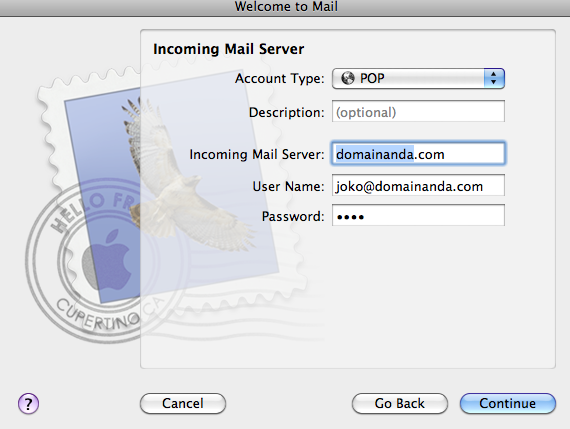 Cara setting Email POP3 di MAC Apple