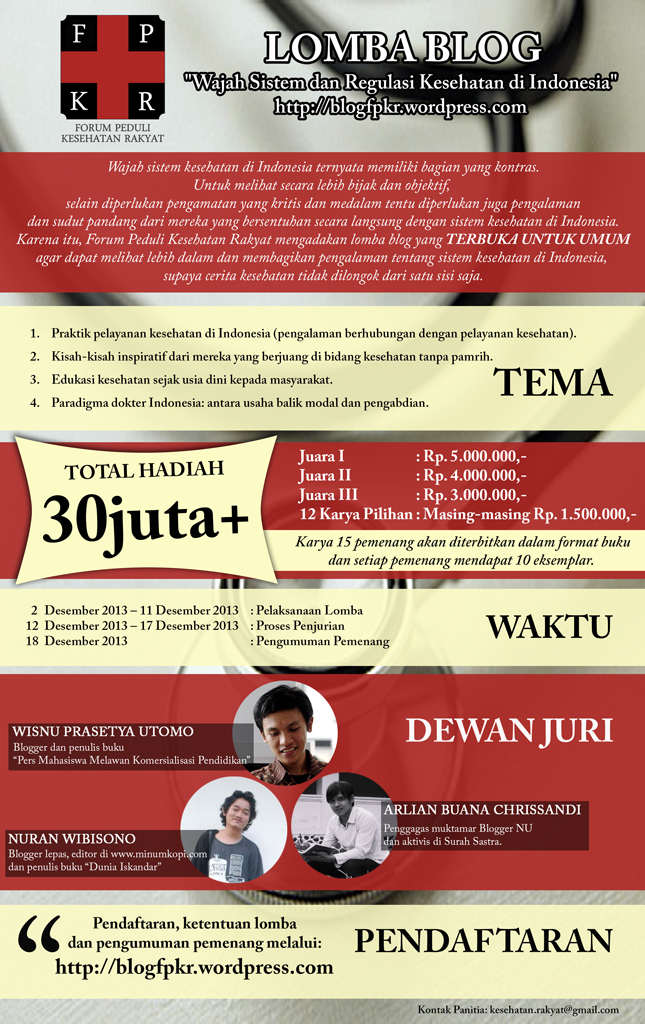 &#91;Lomba Blog&#93; “Wajah Sistem dan Regulasi Kesehatan di Indonesia”