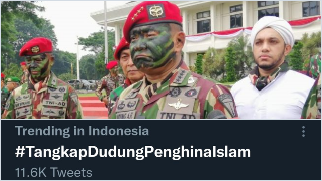 ‘Tangkap Dudung Penghina Islam’ Trendng, Netizen: Perusak TNI, Jebloskan ke Penjara! 