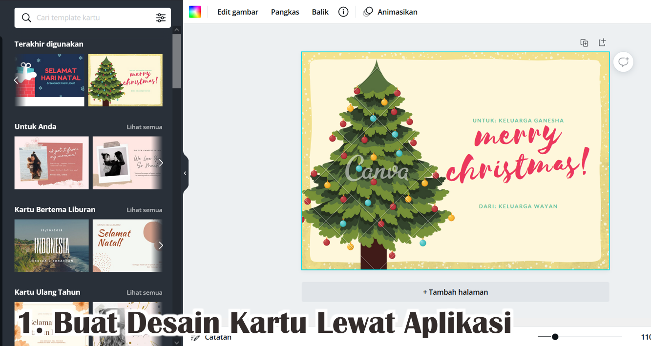  Cara Mudah Buat Kartu Ucapan Natal Sendiri !