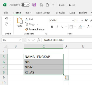 DUA Cara Membuat Titik Dua Sejajar di Excel 