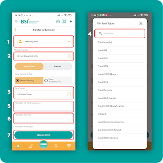 Cara Transfer Uang Online dari Rekening BSI ke Rekening Bank Lain