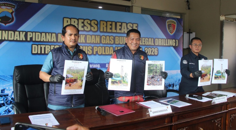 Polda Jateng Bongkar Pengeboran Minyak Ilegal, Tiga Tersangka Diamankan