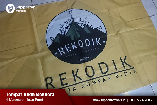 Tempat Cetak / Sablon Bendera Murah di Karawang