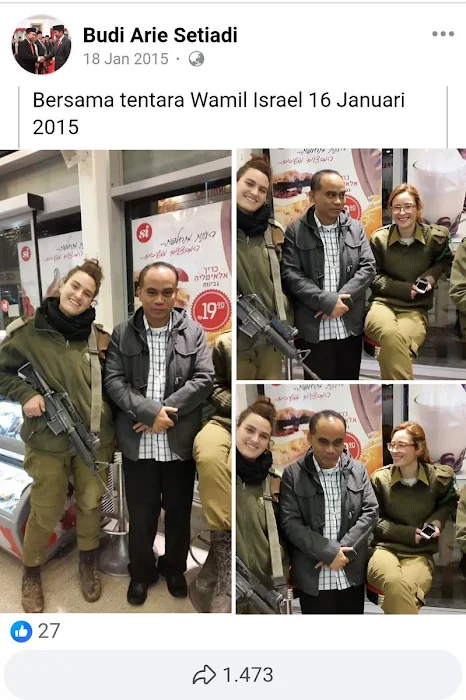 VIRAL Jejak Digital Menkominfo Foto Bareng Tentara Israel

