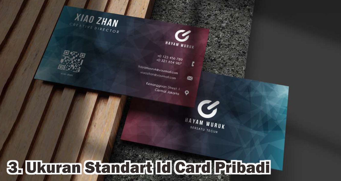Ternyata Ini Standar Ukuran Id Card Yang Benar Sesuai Kebutuhan ! 