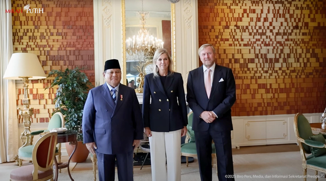 Di Sela Kunker ke Belanda, Prabowo Ziarah ke Makam Kakek dan Neneknya