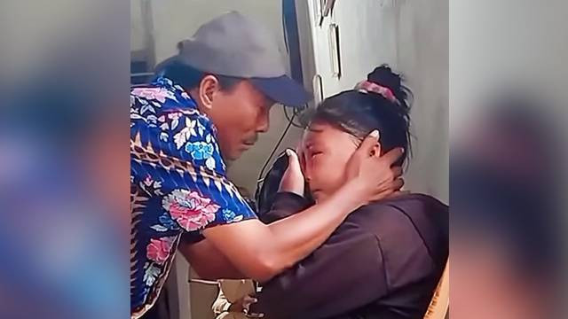 Viral Seorang Ayah di Sulut Menangis Melihat Anaknya Jadi Korban KDRT