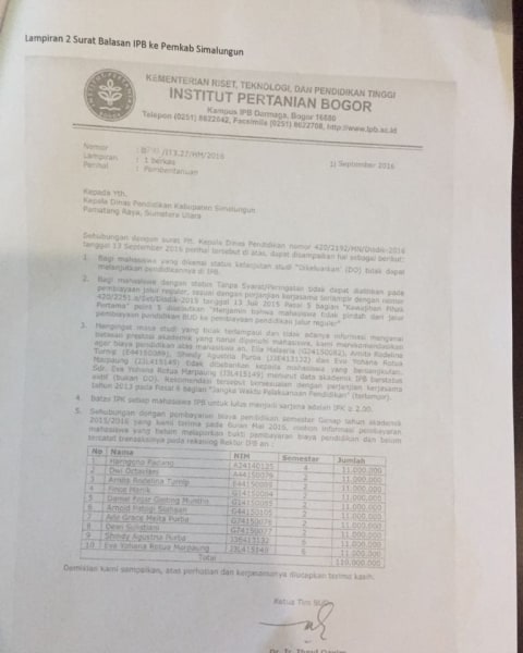 Ombudsman Beberkan Dokumen Kejanggalan Pencabutan Beasiswa Arnita
