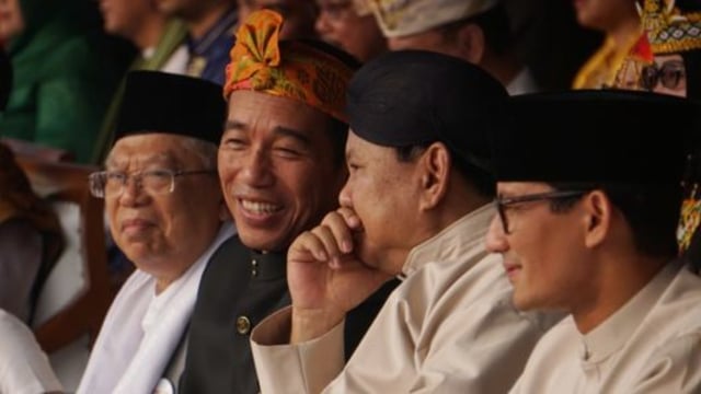 Survei Kompas: Jokowi-Ma'ruf Mulai di Bawah 50%, Prabowo-Sandi Menguat