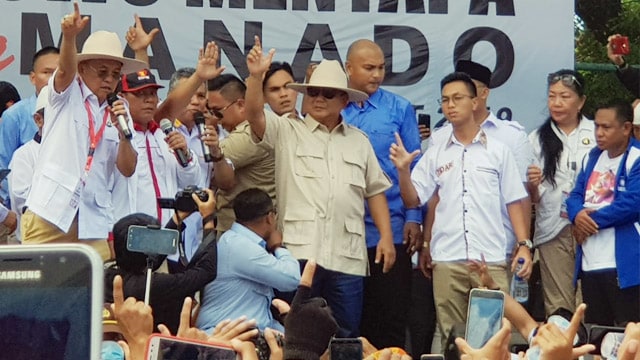 Kontroversi Prabowo di Manado, Minum Kopi Saat Adzan Hingga Gempa Bumi