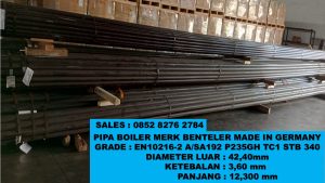 PIPA BOILER BENTELER OD 42.40X3.60X12.300MM EN10216&ndash;2 P235GH&nbsp;TC1