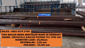 PIPA BOILER OD 42.40X3.20X12.300MM EN10216&ndash;2 P235GH&nbsp;TC1