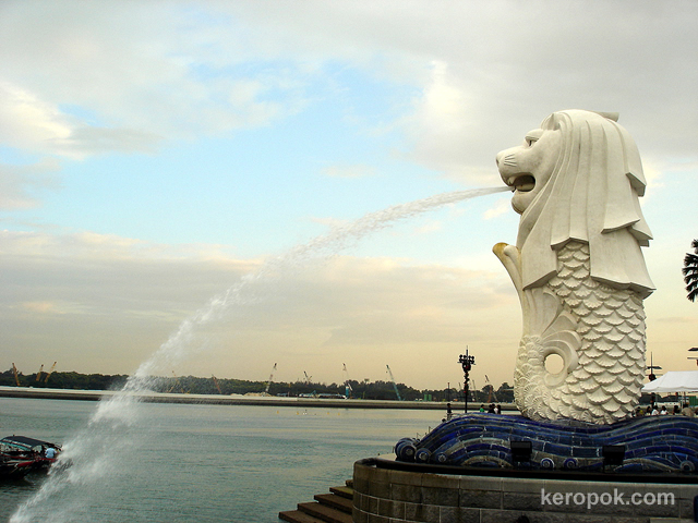 patung merlion,patung ciri khas singapore(+++pic)