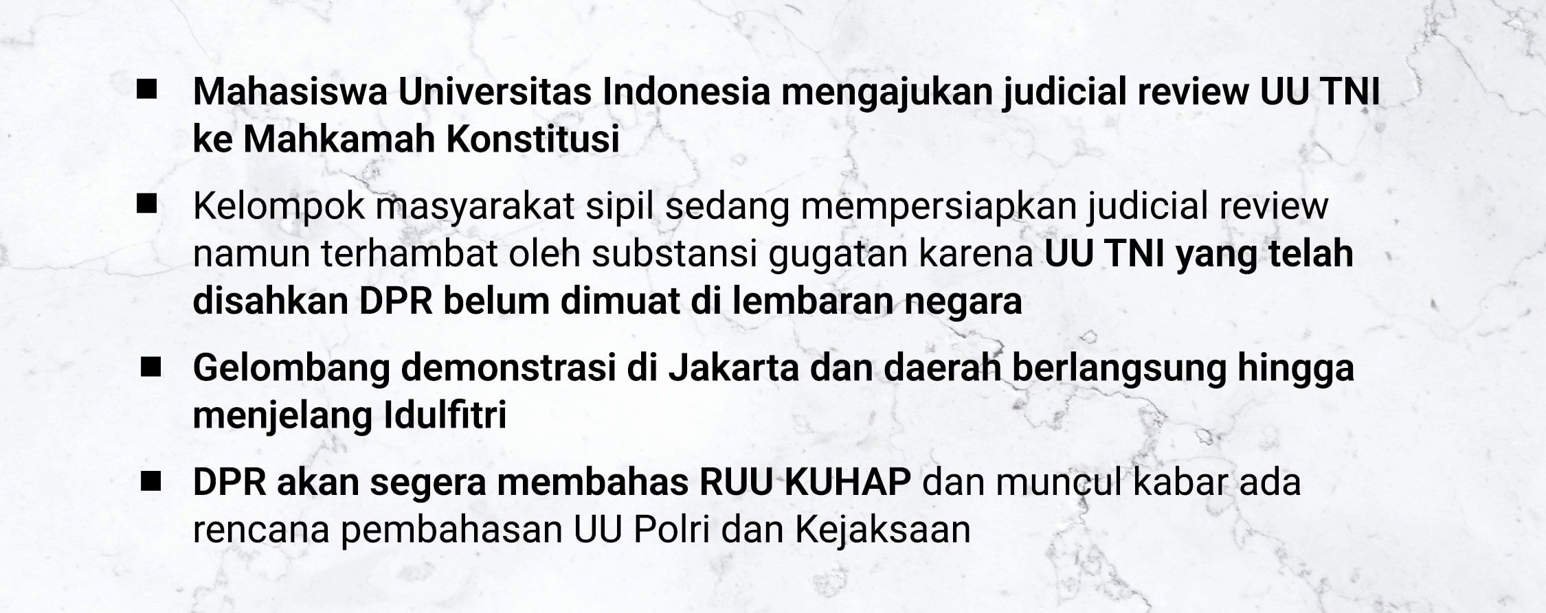 Setelah UU TNI Kini Giliran Polri dan Kejaksaan