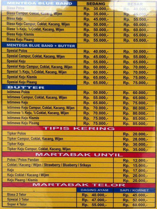 Deretan Penjual Martabak paling terkenal di Indonesia