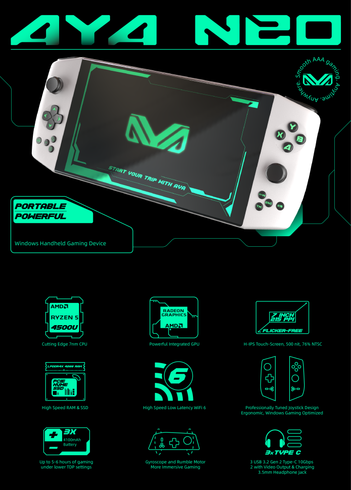 PC Gaming Genggam Aya Neo Tersedia di Indiegogo, Intip Harganya! PC Gaming Genggam Aya Neo Tersedia di Indiegogo, Intip Harganya!