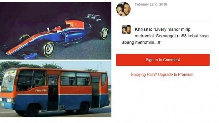 ★★★ Ternyata Ini Makna Warna Mobil Rio Haryanto yang Mirip Metro Mini ★★★