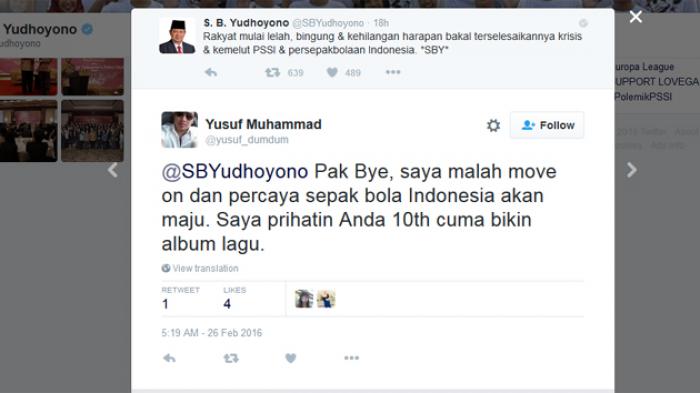 SBY Sindir Kisruh PSSI, Komentar Netizen Ini Sangat 'Menohok'