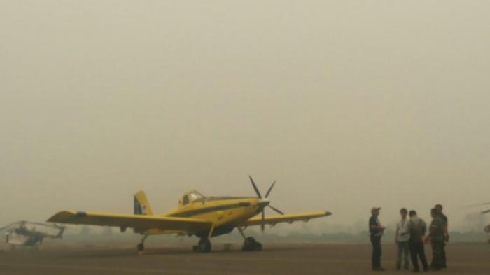 Pilot Air Traktor Sedih Lihat Asap di Jambi dan Pekanbaru yang Sangat Tebal