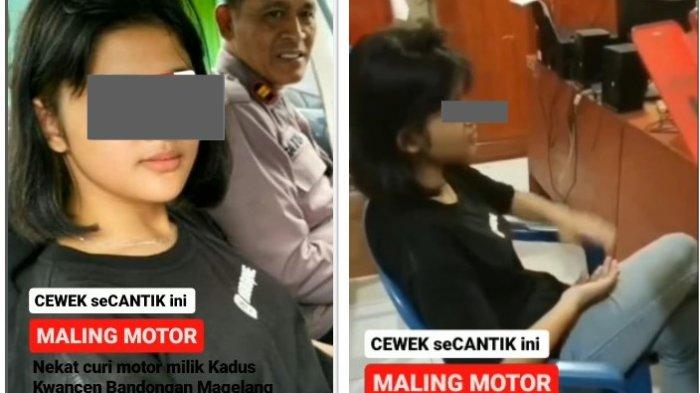 cantik-cantik-maling-motor-wanita-di-magelang-curi-motor-kadus